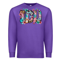 Purple icu intensive care unit Premium Sweatshirt - Zillion Design Studio