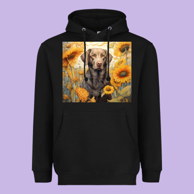 Heavyweight Hoodie labrador retriever