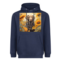 Navy labrador retriever Heavyweight Hoodie - Unal Design