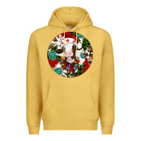 Antique Gold Christmas cow gemstone Premium Hoodie - Artiststas