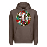 Coffee Christmas cow gemstone Premium Hoodie - Artiststas