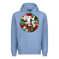 Colony Blue Christmas cow gemstone Premium Hoodie - Artiststas