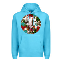 Ocean Blue Christmas cow gemstone Premium Hoodie - Artiststas