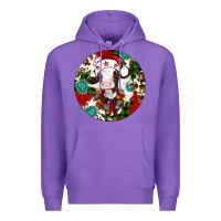 Purple Christmas cow gemstone Premium Hoodie - Artiststas