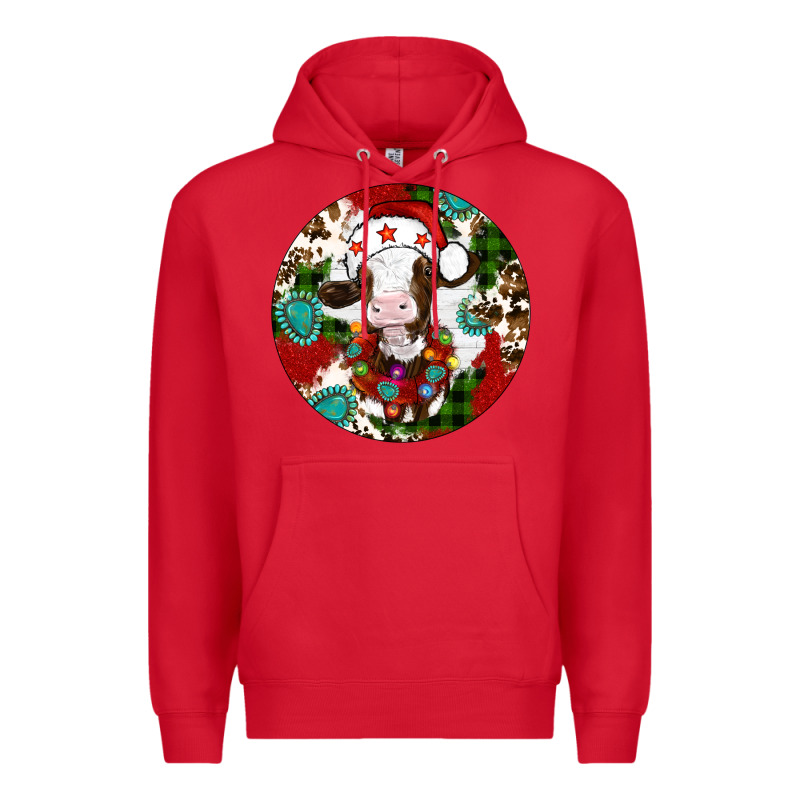 Christmas Cow Gemstone Premium Hoodie by Artiststas | Teevron