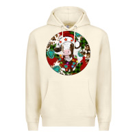 Sandshell Christmas cow gemstone Premium Hoodie - Artiststas