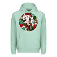 Seafoam Christmas cow gemstone Premium Hoodie - Artiststas