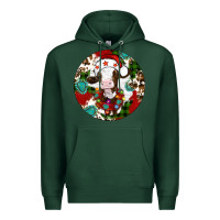 Sports Green Christmas cow gemstone Premium Hoodie - Artiststas