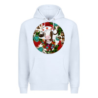 White Christmas cow gemstone Premium Hoodie - Artiststas