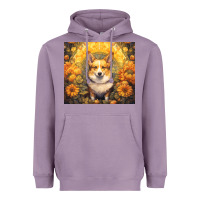 Lavender pembroke welsh corgi Heavyweight Hoodie - Unal Design