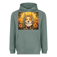 Sage pembroke welsh corgi Heavyweight Hoodie - Unal Design