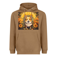 Toasted Coconut pembroke welsh corgi Heavyweight Hoodie - Unal Design