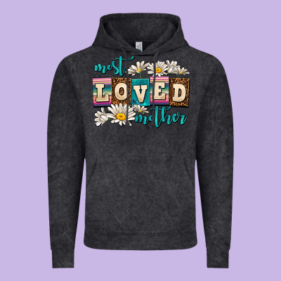 Most Loved Mother Vintage Hoodie Designed By Adodesignshop