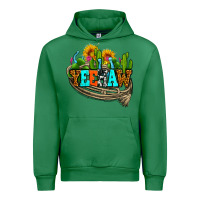 Emerald yeehaw and cactus with horseshoe Urban Hoodie - AdoDesignShop