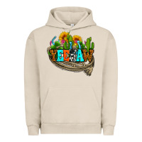 Pigment French Oak yeehaw and cactus with horseshoe Urban Hoodie - AdoDesignShop