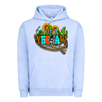 Pigment Grape Ice yeehaw and cactus with horseshoe Urban Hoodie - AdoDesignShop