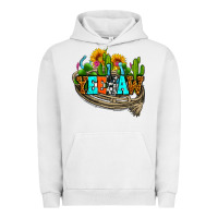 Pigment Lunar Rock yeehaw and cactus with horseshoe Urban Hoodie - AdoDesignShop