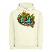 Pigment Pistachio yeehaw and cactus with horseshoe Urban Hoodie - AdoDesignShop