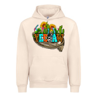 Sandshell yeehaw and cactus with horseshoe Urban Hoodie - AdoDesignShop