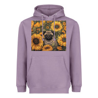 Lavender pug Heavyweight Hoodie - Unal Design