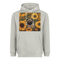 Moon Dust pug Heavyweight Hoodie - Unal Design