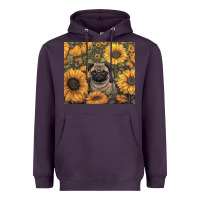 Plum pug Heavyweight Hoodie - Unal Design