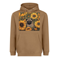 Toasted Coconut pug Heavyweight Hoodie - Unal Design