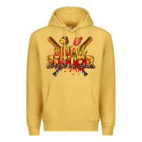 Antique Gold softball sister Premium Hoodie - AdoDesignShop