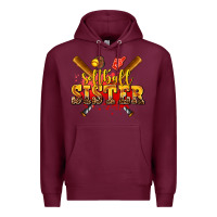 Burgundy softball sister Premium Hoodie - AdoDesignShop