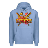 Colony Blue softball sister Premium Hoodie - AdoDesignShop