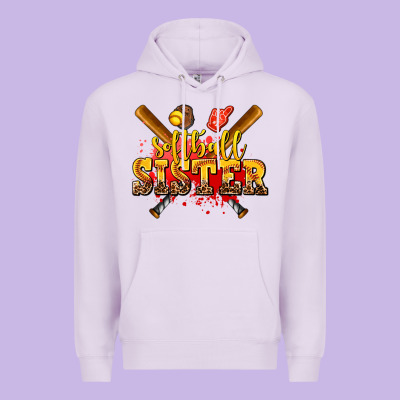 Softball Sister Premium Hoodie Designed By Adodesignshop