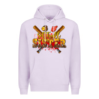 Lilac softball sister Premium Hoodie - AdoDesignShop