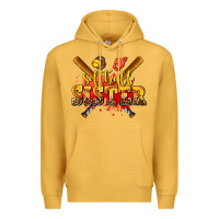 Mustard softball sister Premium Hoodie - AdoDesignShop