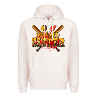 Pale Pink softball sister Premium Hoodie - AdoDesignShop