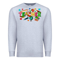 Heather Grey teacher Premium Sweatshirt - texasbilliewilder
