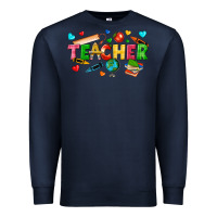 Navy teacher Premium Sweatshirt - texasbilliewilder