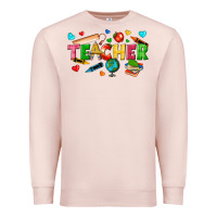 Pale Pink teacher Premium Sweatshirt - texasbilliewilder