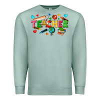 Seafoam teacher Premium Sweatshirt - texasbilliewilder