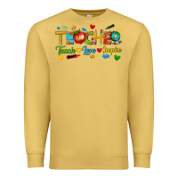 Antique Gold teacher teach love inspire tbw Premium Sweatshirt - texasbilliewilder