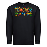 Black teacher teach love inspire tbw Premium Sweatshirt - texasbilliewilder