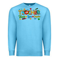 Ocean Blue teacher teach love inspire tbw Premium Sweatshirt - texasbilliewilder