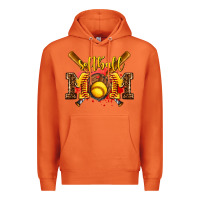 Carrot softball mom Premium Hoodie - AdoDesignShop