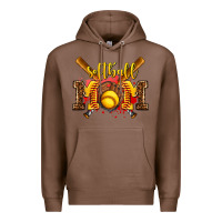 Chestnut softball mom Premium Hoodie - AdoDesignShop