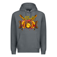Rock softball mom Premium Hoodie - AdoDesignShop