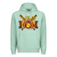 Seafoam softball mom Premium Hoodie - AdoDesignShop