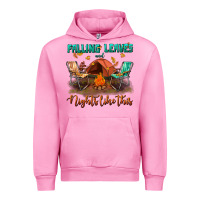 Fuchsia Pink falling leaves and nights like this Urban Hoodie - BundleAndBundleShop