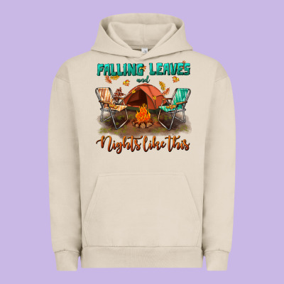 Falling Leaves And Nights Like This Urban Hoodie Designed By Bundleandbundleshop