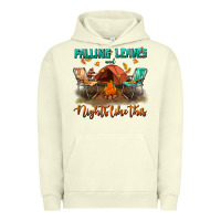 Pigment Pistachio falling leaves and nights like this Urban Hoodie - BundleAndBundleShop