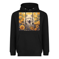 Black samoyed Heavyweight Hoodie - Unal Design
