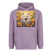 Lavender samoyed Heavyweight Hoodie - Unal Design